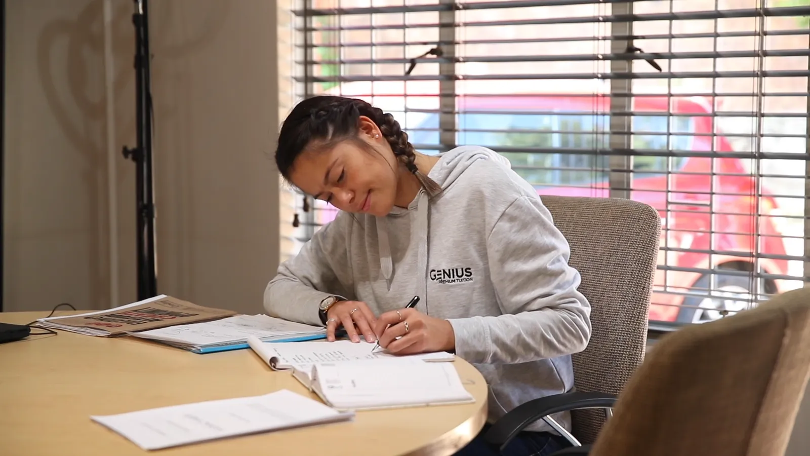 A student preparing for the SAT